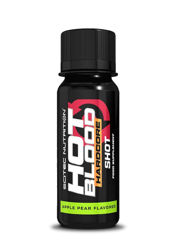 Scitec Hot Blood Hardcore Shot 60 ml - jablko/hruška