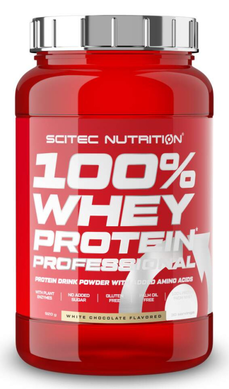 Scitec Nutrition Scitec 100% Whey Protein Professional 920 g - bílá čokoláda