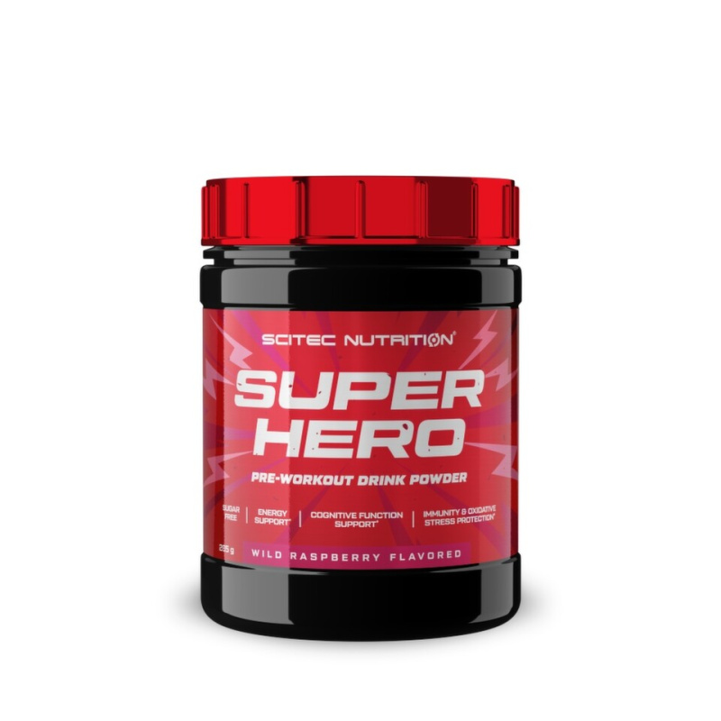 Scitec Nutrition SuperHero Pre-Workout, 285 g Příchuť: Lesní malina