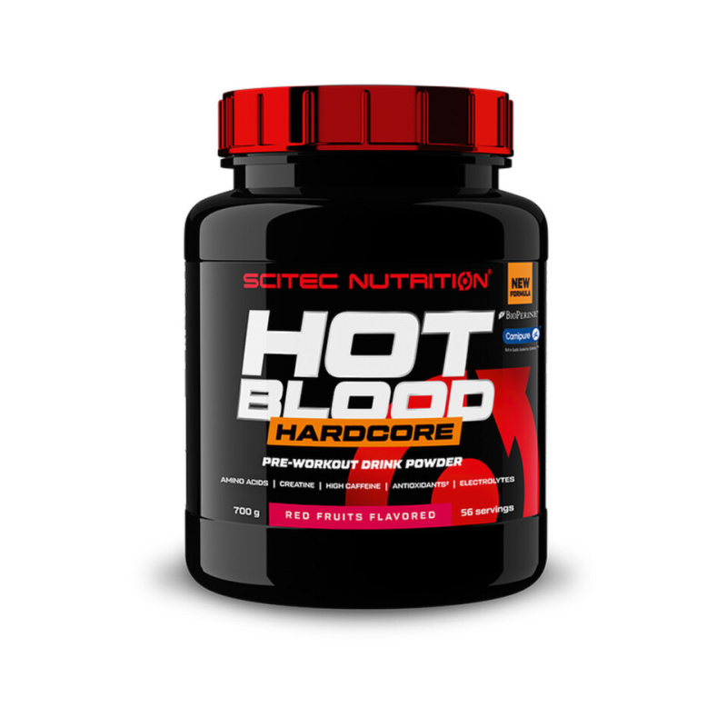 Scitec Nutrition Scitec Hot Blood Hardcore 700 g - red fruits