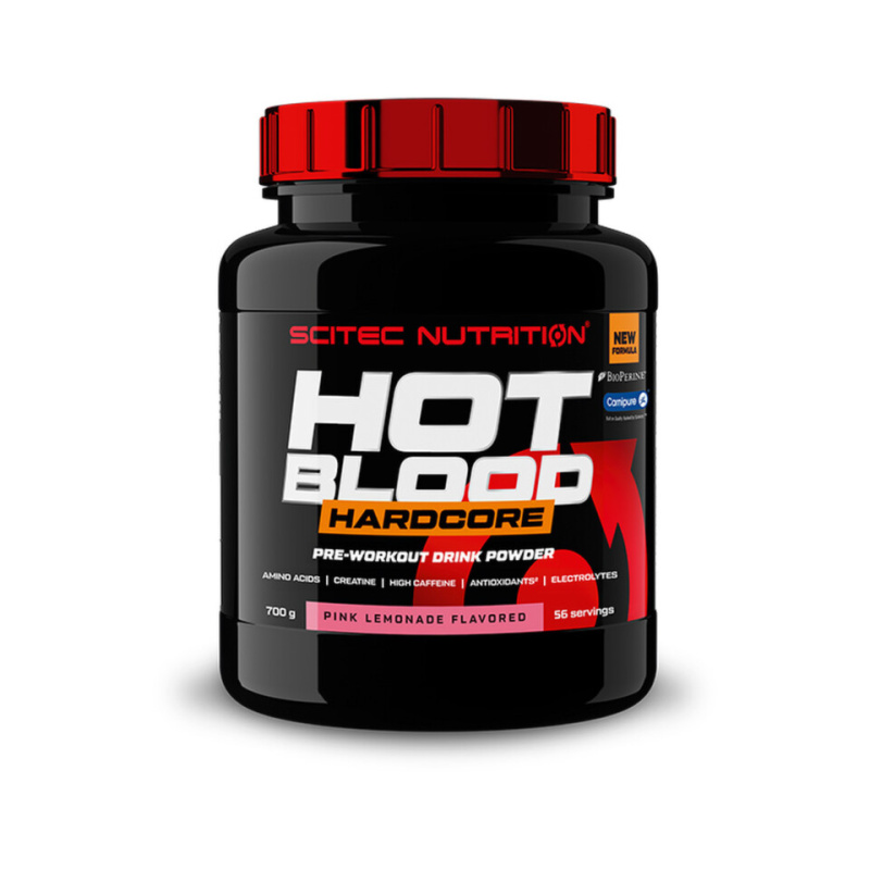 Scitec Nutrition Hot Blood Hardcore 700g - růžová limonáda