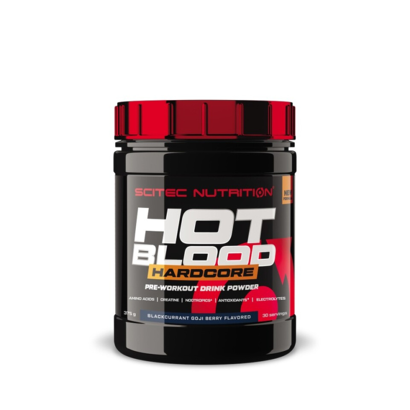 Scitec Nutrition Hot Blood Hardcore 375g - černý rybíz, goji