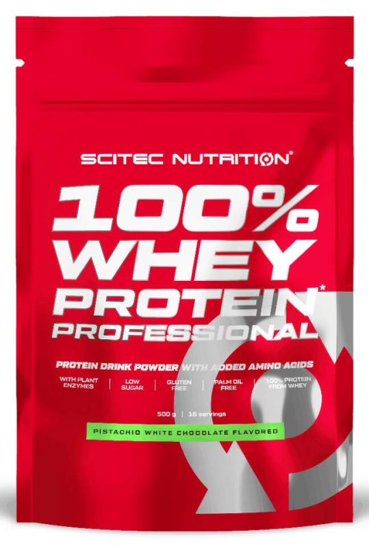 Scitec Nutrition 100% Whey Protein Professional, 500 g Příchuť: Pistácie/Bílá čokoláda