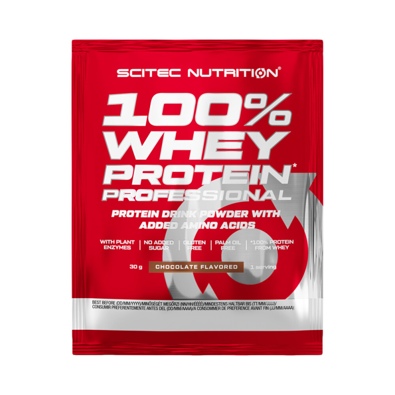 Scitec Nutrition 100% Whey Protein Professional, 30 g Příchuť: Pistácie/Bílá čokoláda