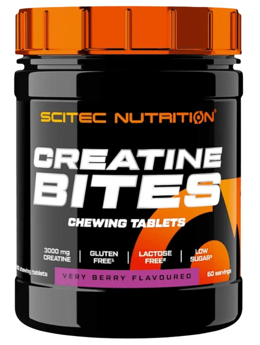 Scitec Creatine Bites 240 žvýkacích tablet - Very Berry