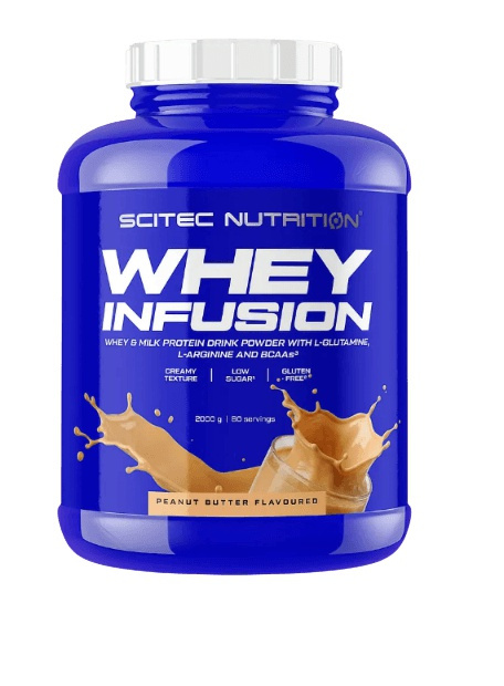 Scitec 100% Whey Infusion 2000 g - arašídové máslo