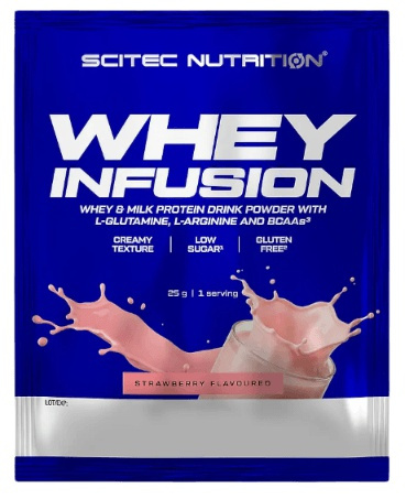 Scitec 100% Whey Infusion 25 g - jahoda