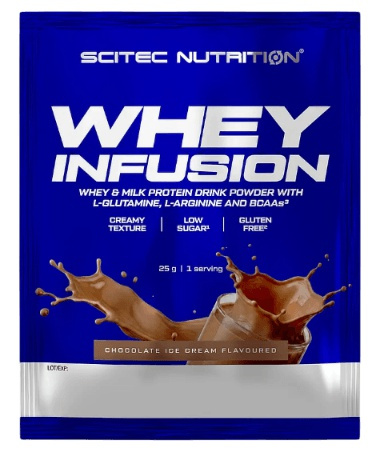 Scitec 100% Whey Infusion 25 g - čokoládová zmrzlina