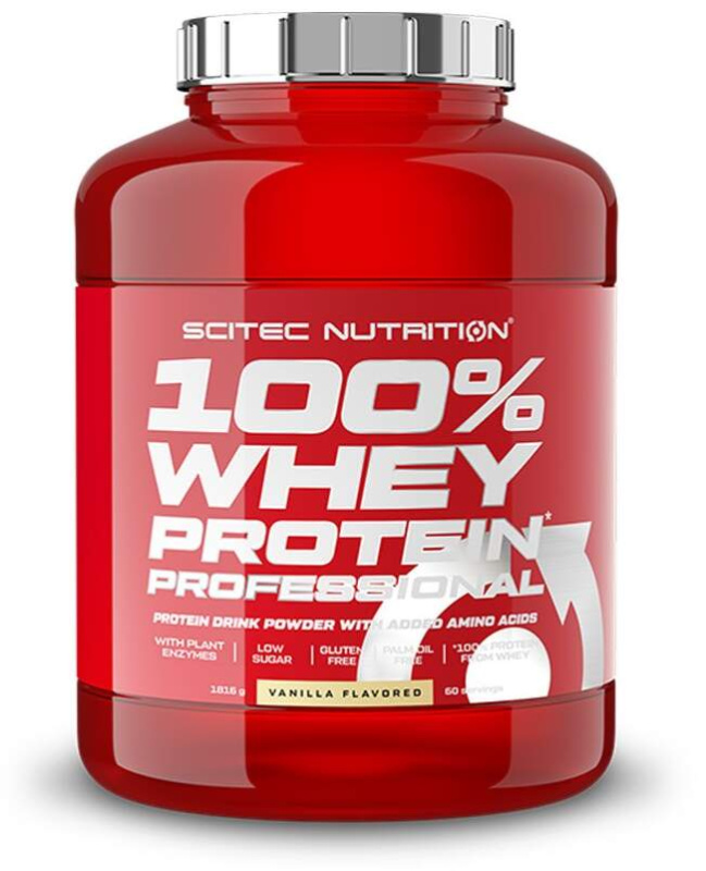 Scitec 100% Whey Protein Professional 1816 g - vanilka