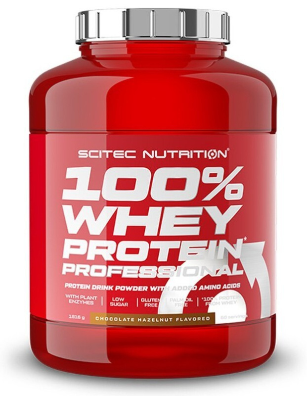 Scitec 100% Whey Protein Professional 1816 g - čokoláda/oříšek