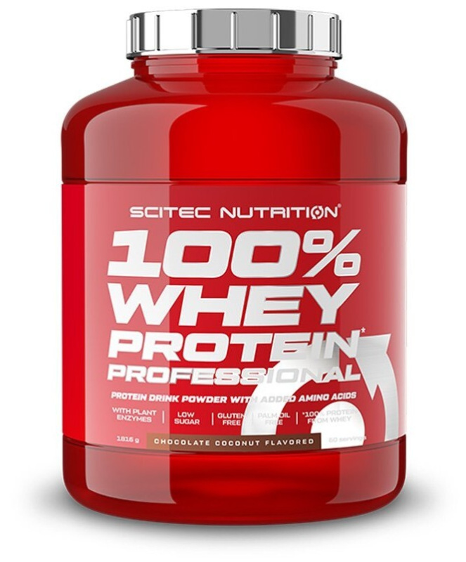 Scitec 100% Whey Protein Professional 1816 g - čokoláda/kokos