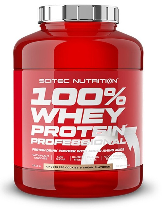 Scitec 100% Whey Protein Professional 2350 g - čokoláda/cookies & cream