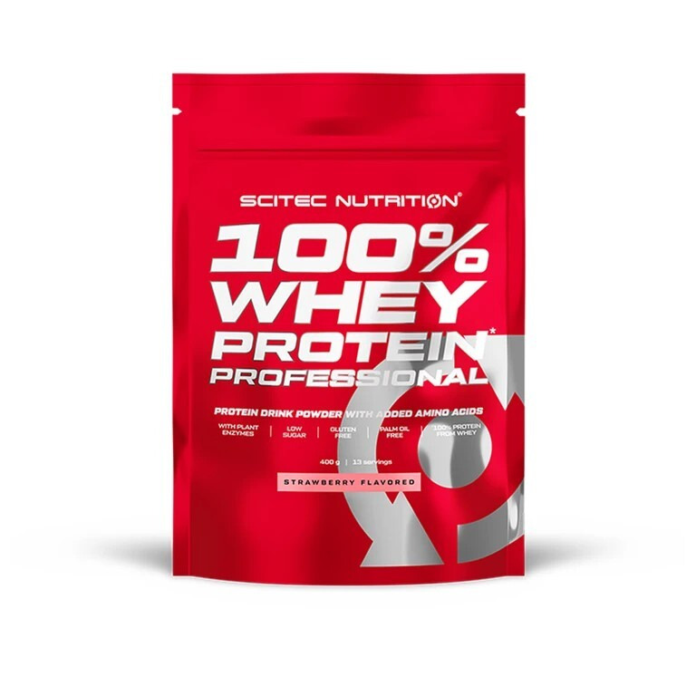 Scitec Nutrition Scitec 100% Whey Protein Professional 400 g - jahoda