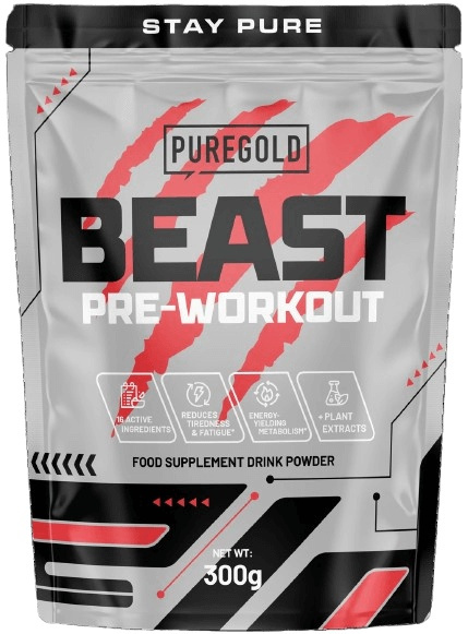 PureGold Pre-workout The Beast 300 g - mango
