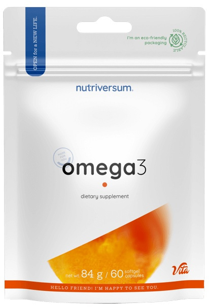 Nutriversum Omega 3, 60 kapslí