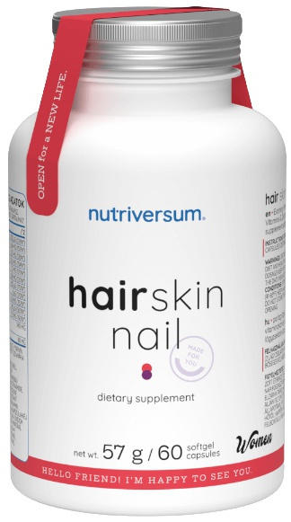 Nutriversum Hair Skin Nail (vlasy, pokožka, nehty), 60 kapslí
