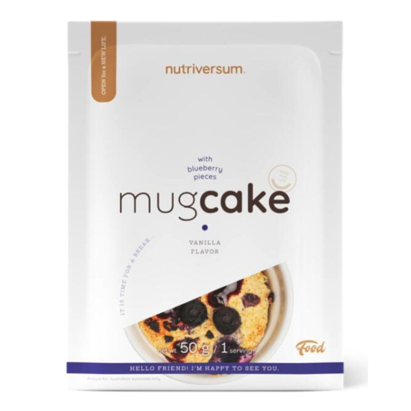 Nutriversum MugCake, 50 g Příchuť: Skořice s kousky čokolády