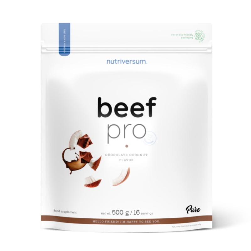 Nutriversum Beef Pro Protein, 500 g Příchuť: Vanilka