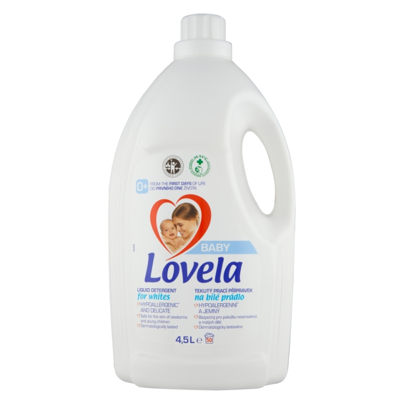 Gel na praní Lovela - na bílé prádlo, 50 pracích dávek