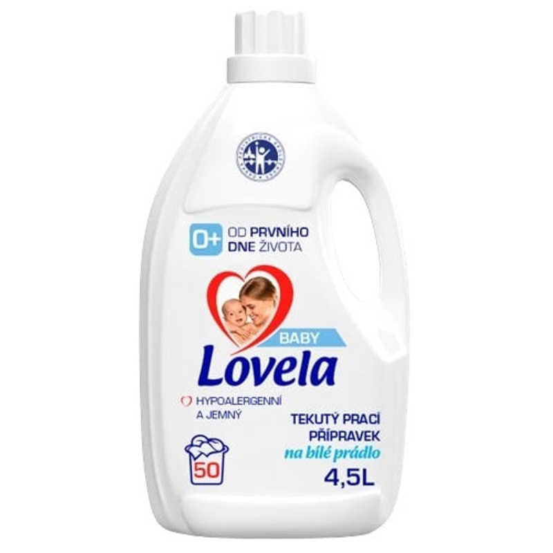Gel na praní Lovela - na bílé prádlo, 50 pracích dávek