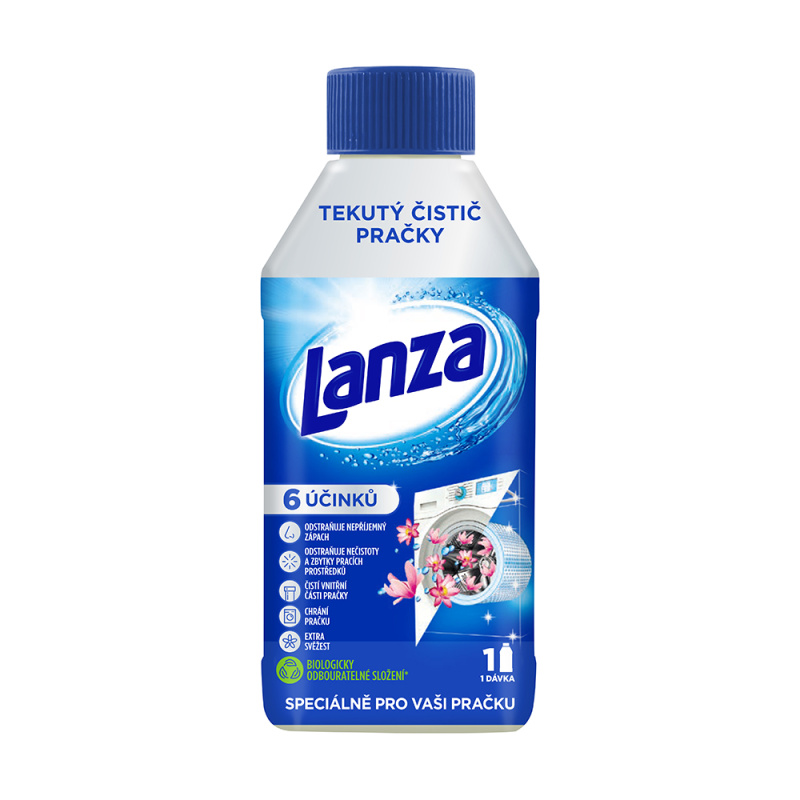 LANZA Tekutý čistič pračky Fresh 250 ml