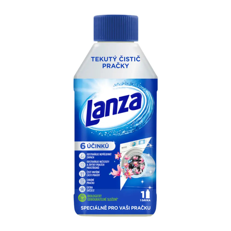 LANZA Tekutý čistič pračky Fresh 250 ml