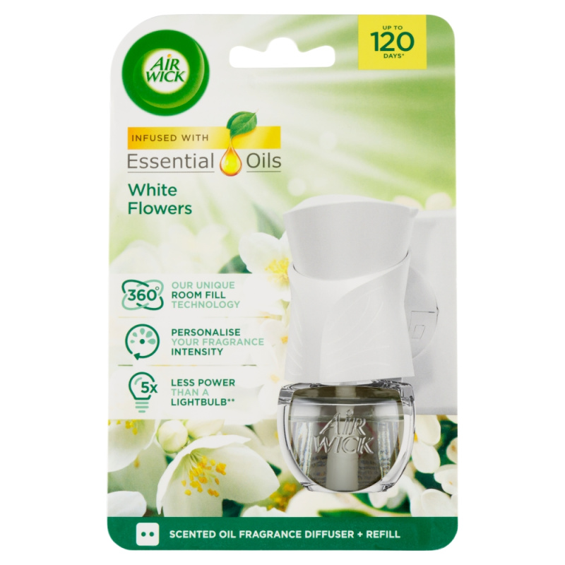 Air Wick White Flowers Electric náplň do elektrického difuzéru 19 ml