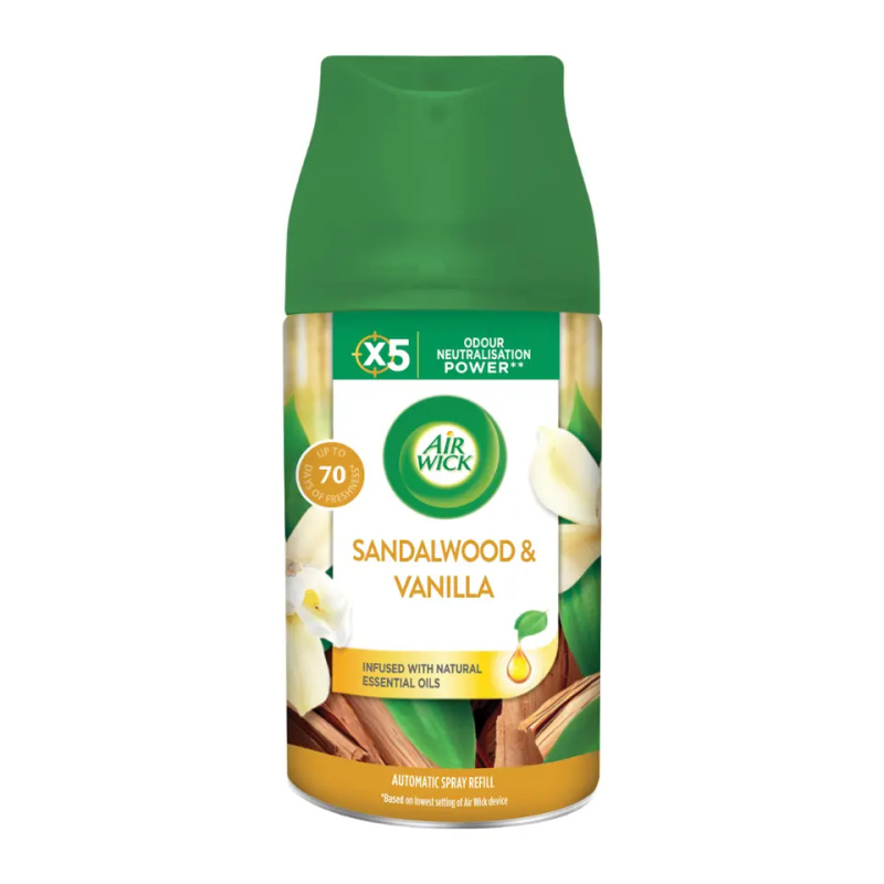 Air Wick Freshmatic Vanilla & Sandalwood osvěžovač vzduchu náhradní náplň 250 ml
