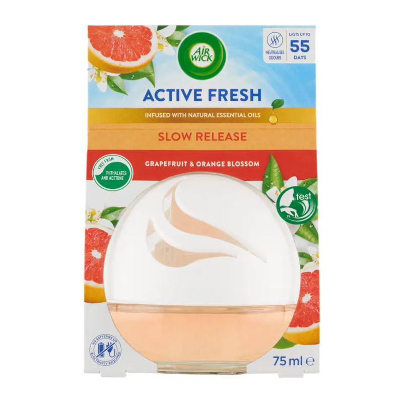 Air Wick Active Fresh Decosphere grapefruit a pomerančový květ osvěžovač vzduchu 75 ml