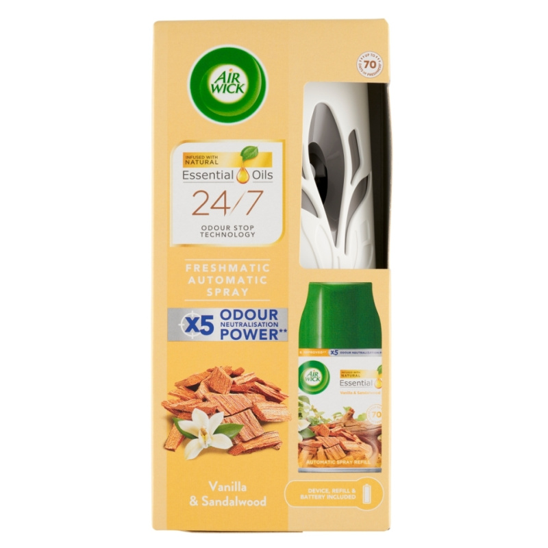 Air Wick Freshmatic Vanilla & Sandalwood osvěžovač vzduchu 250 ml
