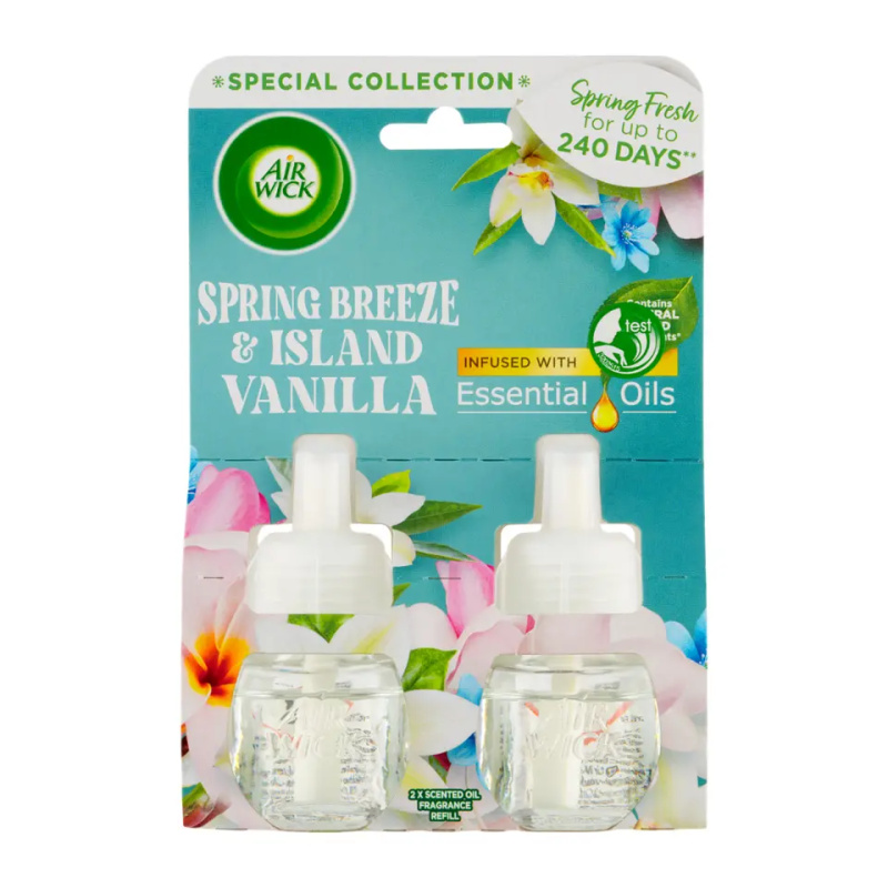 Air Wick Náplň do elektrického osvěžovače vzduchu Jarní vánek a vanilka Essential Oils 2 ks