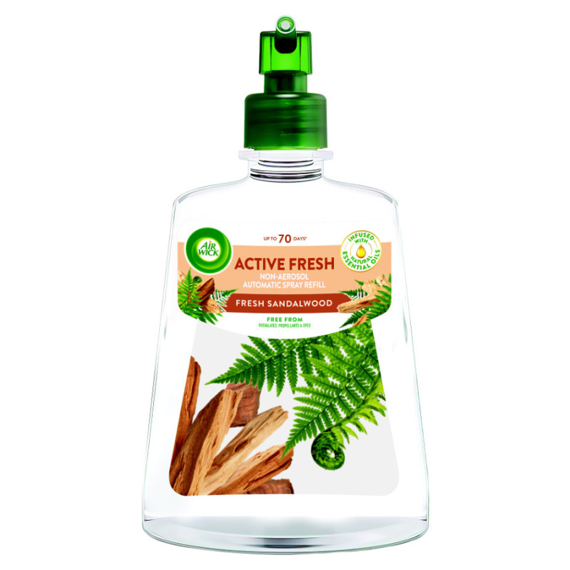 Air Wick Active Fresh Fresh Sandalwood osvěžovač vzduchu náhradní náplň 228 ml