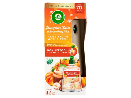 Air Wick Active Fresh Pumpkin Spice & Everything Nice automatický osvěžovač vzduchu s náplní 228 ml