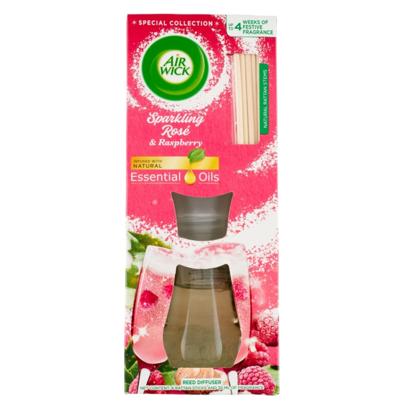 Air Wick Reed Diffuser Sparkling Rose & Raspberry aroma difuzér s náplní 25 ml
