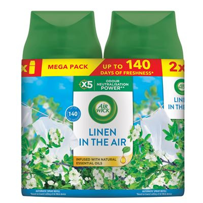 Air Wick Fresh Matic DUO Prádlo ve vánku náplň 2 x 250 ml