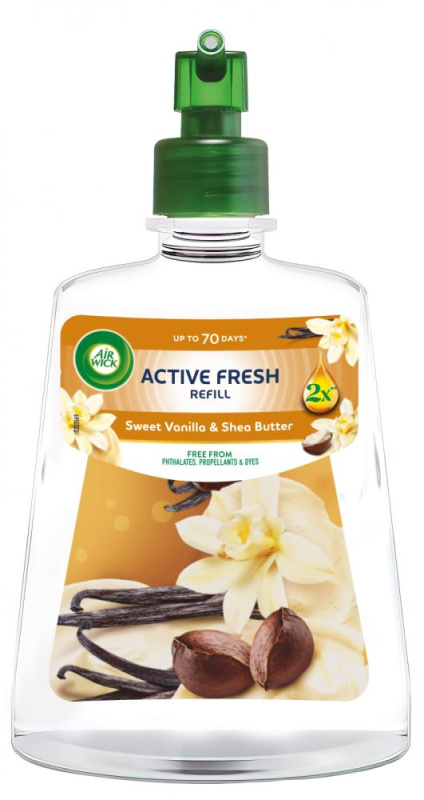 Air Wick Active Fresh Vanilla & Honeysuckle osvěžovač vzduchu náhradní náplň 228 ml
