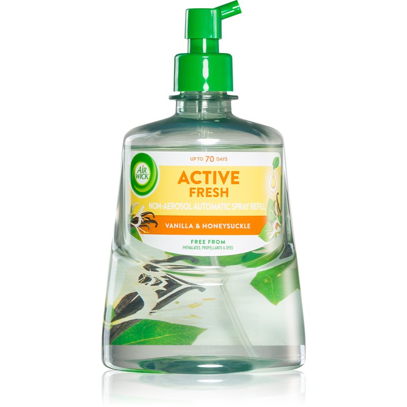 Air Wick Active Fresh Vanilla & Honeysuckle osvěžovač vzduchu náhradní náplň 228 ml