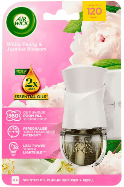 Air Wick Electric Strojek  19ml Bílé květy Pivoňka Ks