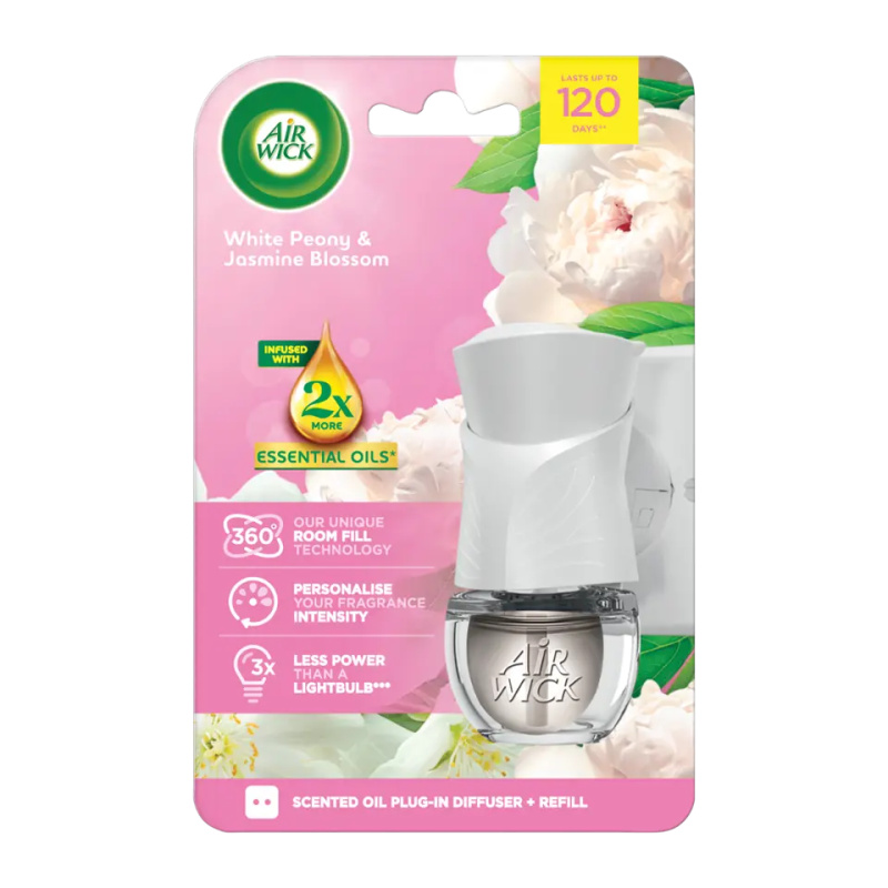 Air Wick Electric Strojek  19ml Bílé květy Pivoňka Ks