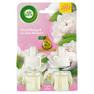 Air Wick Essential Oils White Peony & Jasmine Blossom náplň do elektrického difuzéru 2x19 ml