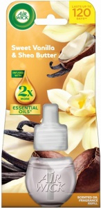 Air Wick Essential Oils Sweet Vanilla & Shea Butter náplň do elektrického difuzéru 19 ml