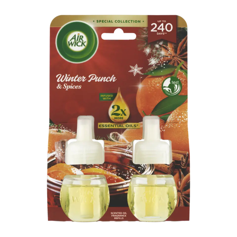 Air Wick Náplň do elektrického osvěžovače vzduchu Zimní punč 2×19 ml 2 ks