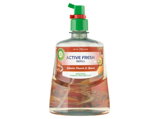 Air Wick Active Fresh Winter Punch & Spices osvěžovač vzduchu – náhradní náplň 228 ml
