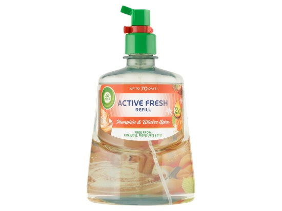 Air Wick Active Fresh Pumpkin & Winter Spice osvěžovač vzduchu – náhradní náplň 228 ml