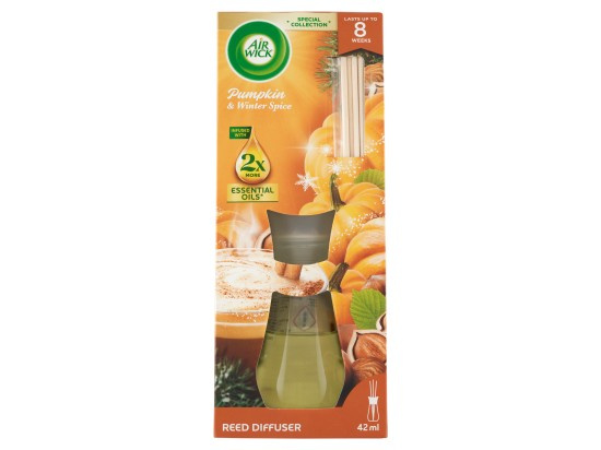 Air Wick Reed Diffuser Pumpkin Spice & Everything Fine aroma difuzér s náplní 30 ml