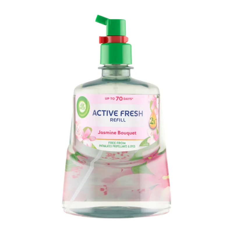 Air Wick Active Fresh náplň na vodní bázi do automatického difuzéru jasmínové květy