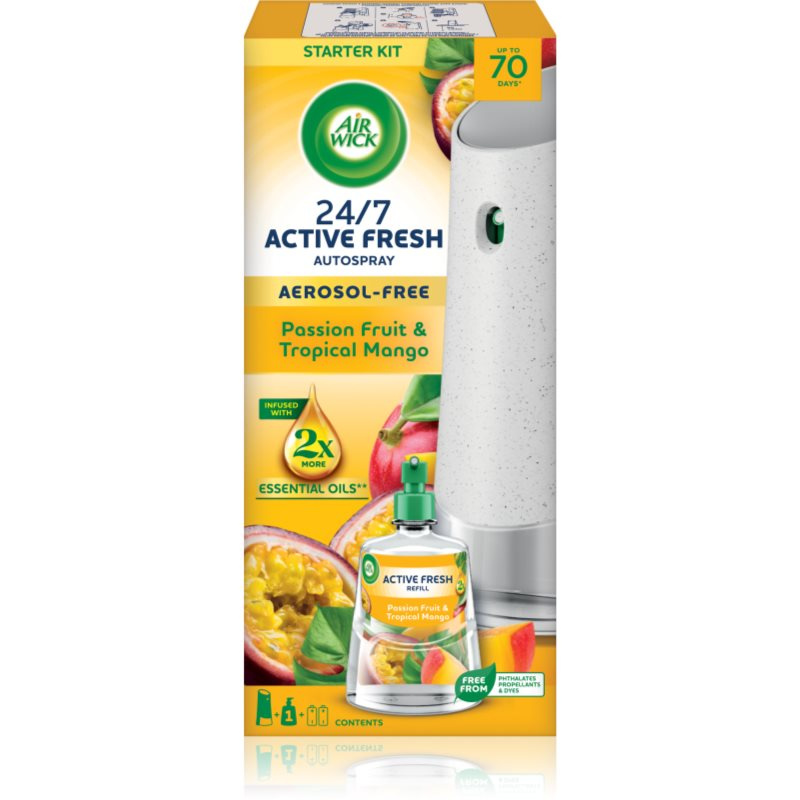 AIRWICK ACT. FRESH DIFUZÉR MARACUJAMANGO 1228 ML VODNÍ BÁZE