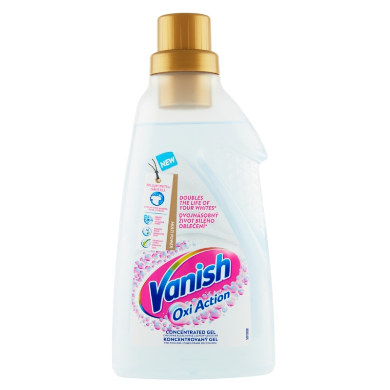 Vanish Oxi Action gelový odstraňovač skvrn na bílém prádle