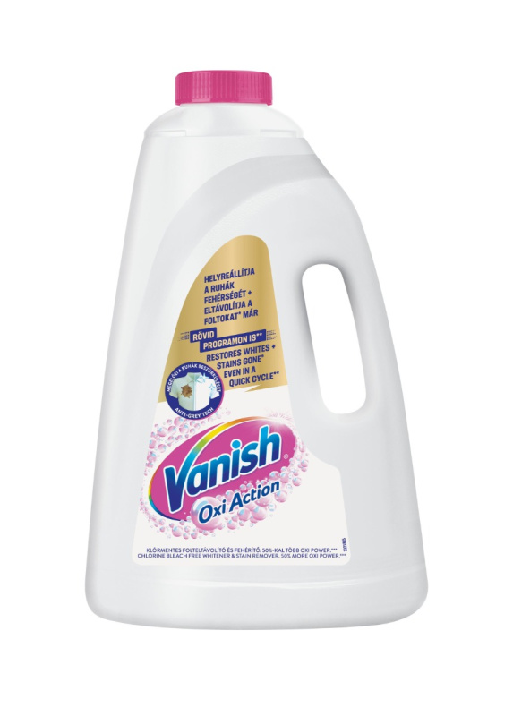 Vanish Oxi Action odstraňovač skvrn na bílém prádle
