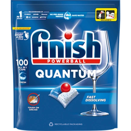 FINISH Quantum All in 1 Kapsle do myčky nádobí 100 ks